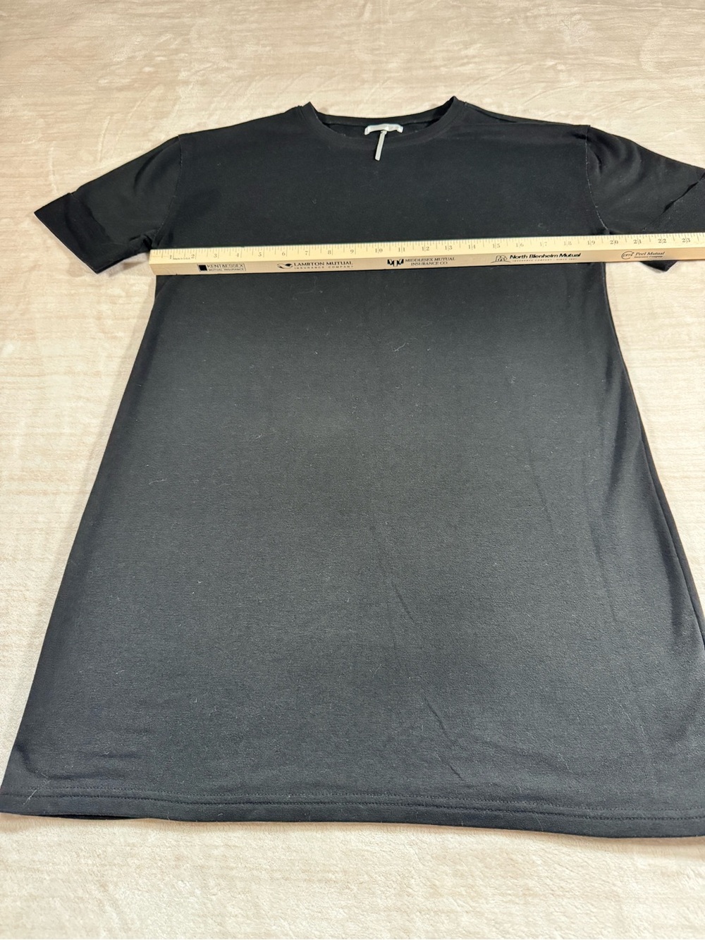 Everyday Black Short-Sleeve Mini Dress - Picture 10 of 13
